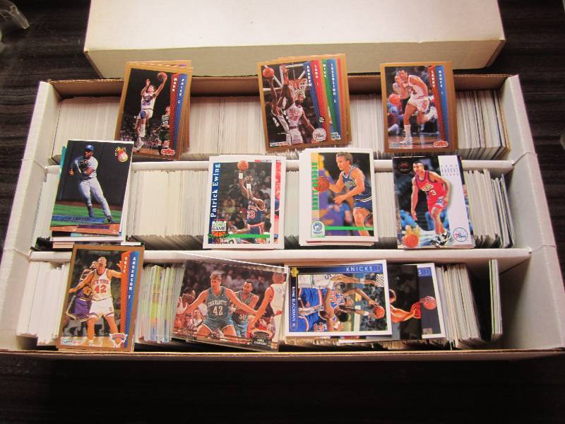 lot 197 image: Large box of assorted sports cards...