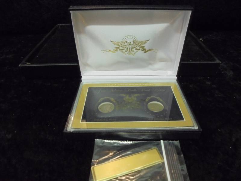 Great American Double Dated Nickles, 1938 Buffalo, 1938 Jefferson in Display