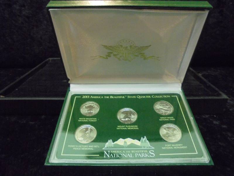 2013 America the Beautiful State Quarter Collection in Display