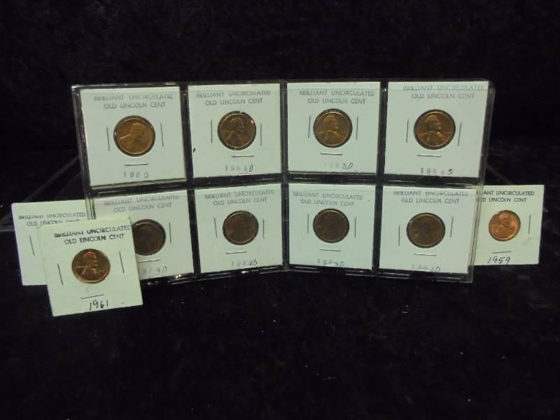 Lot - Lincoln Cents, BU