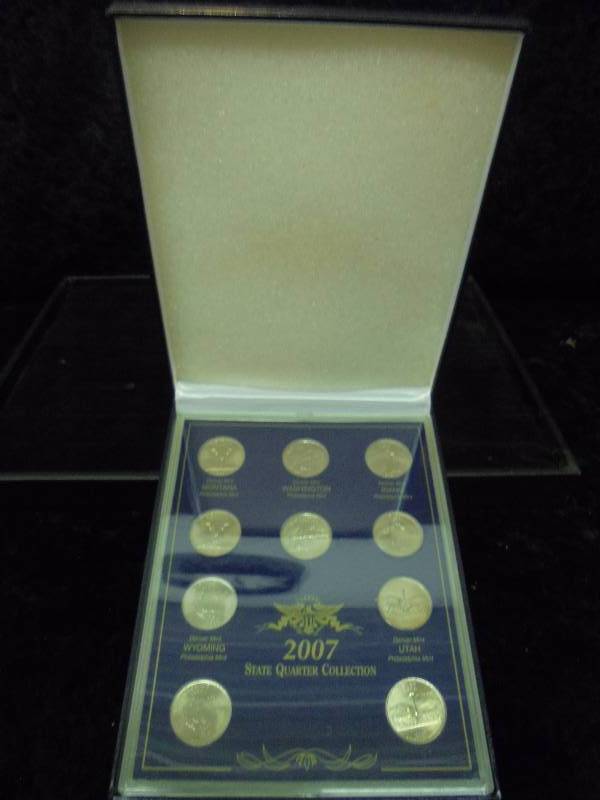 2007 State Quarter Collection in Display
