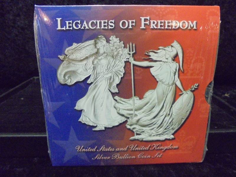 Legacies of Freedom, US & UK Silver Bullion Coin Set