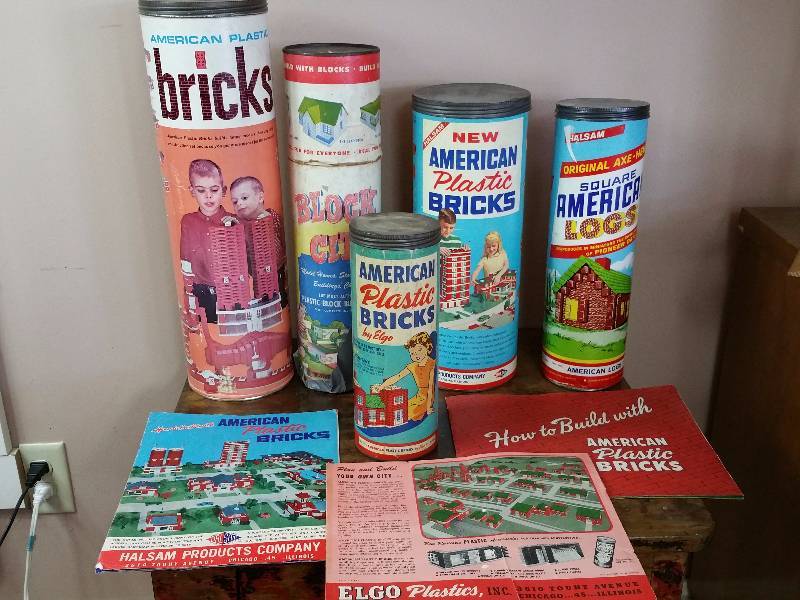 lot 51 image: Halsam & Elgo Pre-Lego 1950s Building Blocks