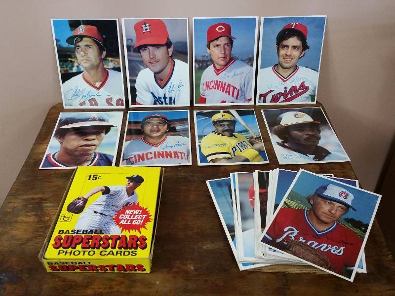 lot 62 image: 1980 Topps Photo Cards 5x7 Box of (48)
