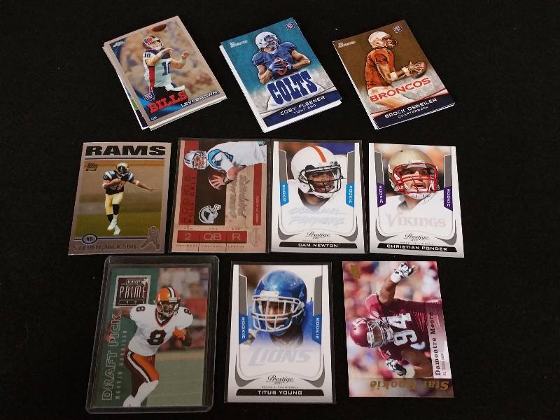 lot 76 image: Rookies Steven Jackson, Cam Newton, Marvin Harrison, Christian Ponder, and More