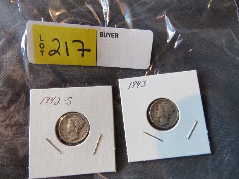 Lot of (2) Dimes