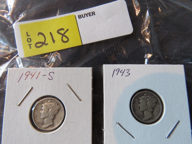 Lot of (2) Dimes