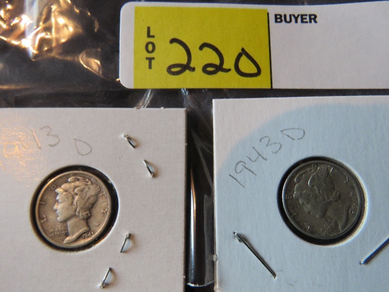 Lot of (2) Dimes