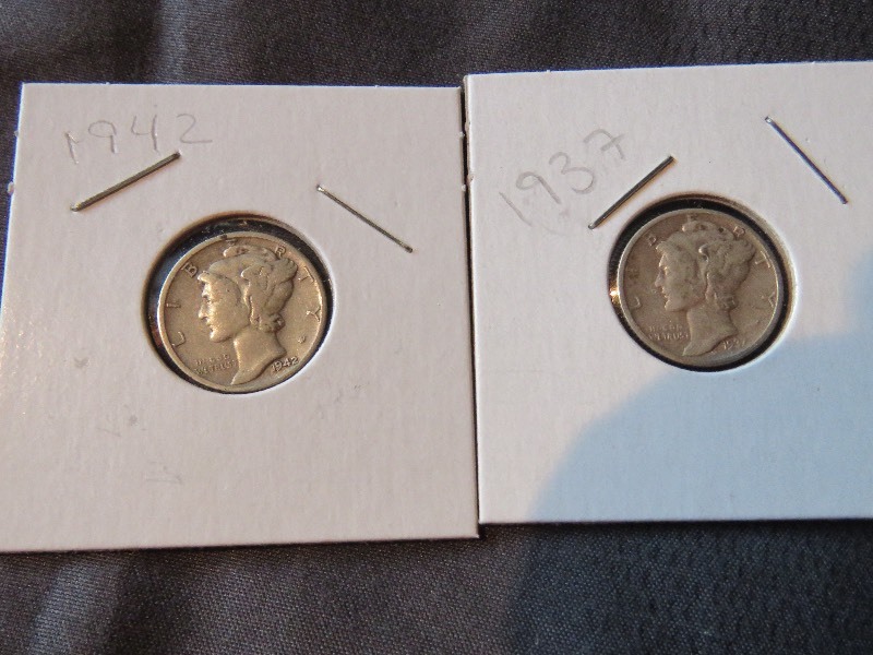 Lot of (2) Dimes