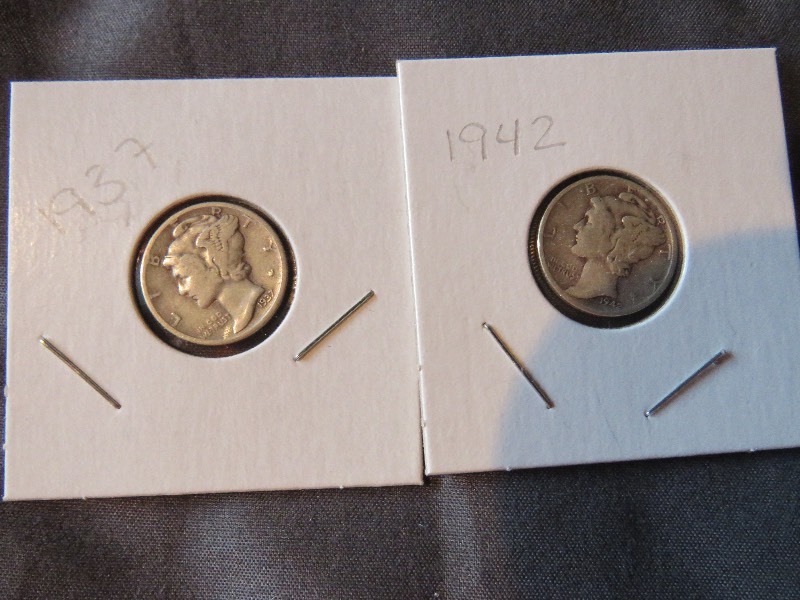 Lot of (2) Dimes