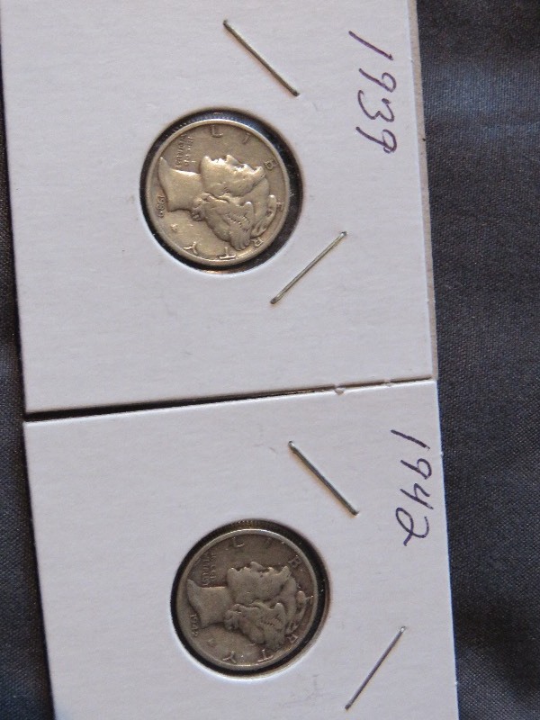 Lot of (2) Dimes