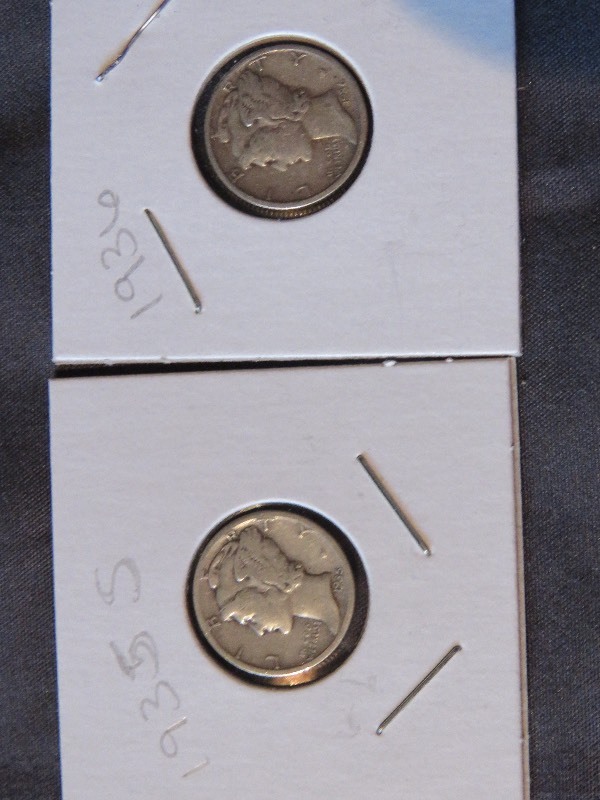 Lot of (2) Dimes