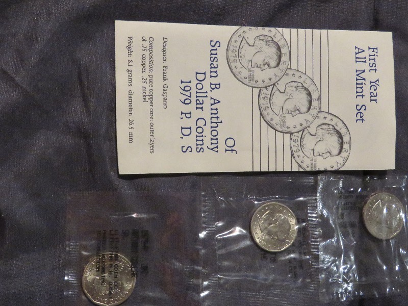Susan B Anthony Dollar Coins, Uncirculated
