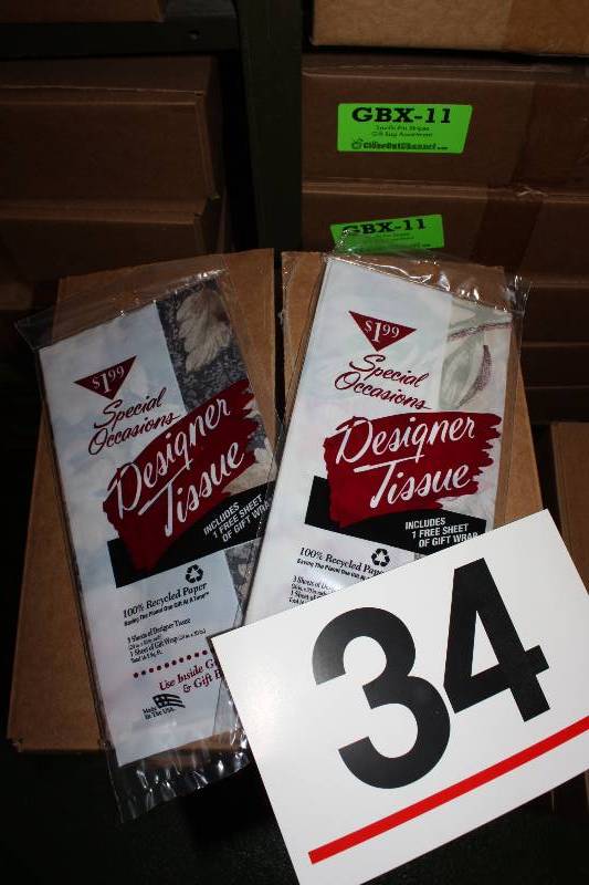 Tissue Paper. Designer Print.  7 cases of 60 packs each for a total of 420 packs