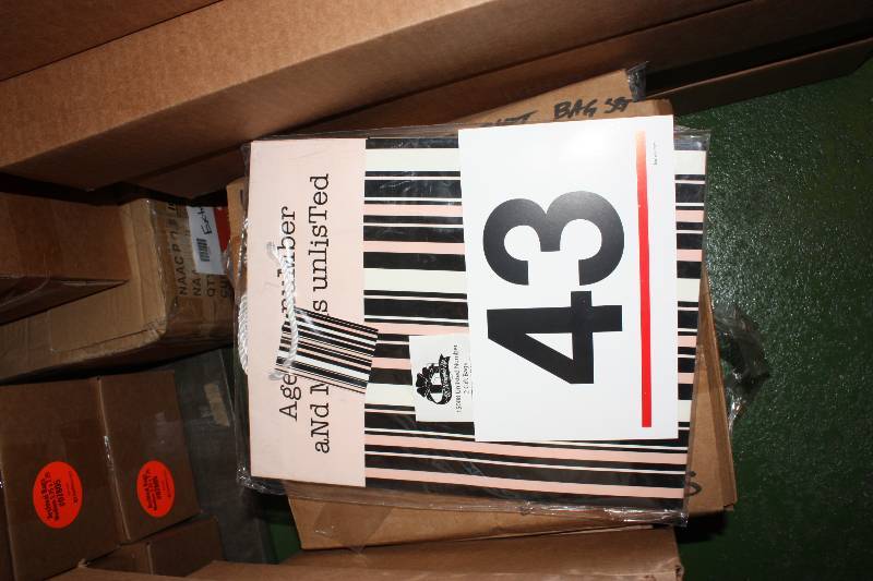 Age is a number themed glossy large handled gift bag.