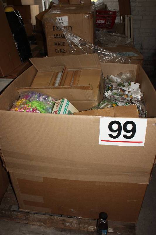 Giant Gaylord Pallet of assorted retail items.