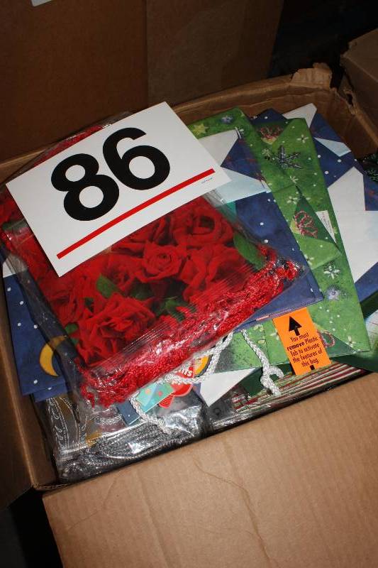 2 mixed large cases of gift bags. Assorted