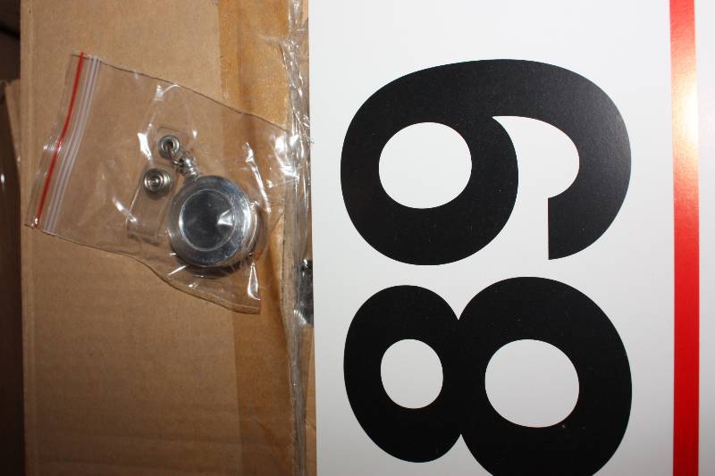 1000 Silver Retractable badge reels- 10 cases of 100