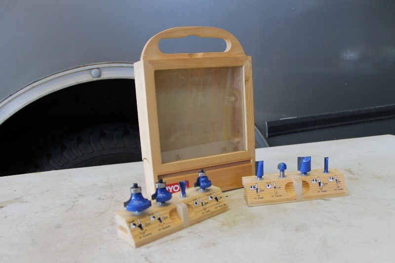 lot 23 image: NEW Ryobi 8-Piece Router Bit Set