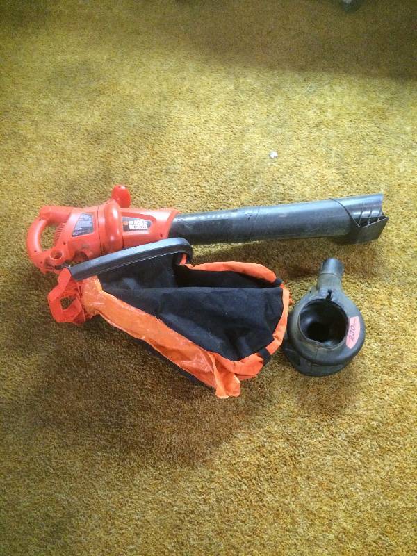 Black and Decker yard vac