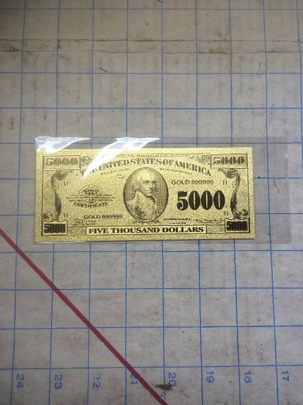5000 Bank Note