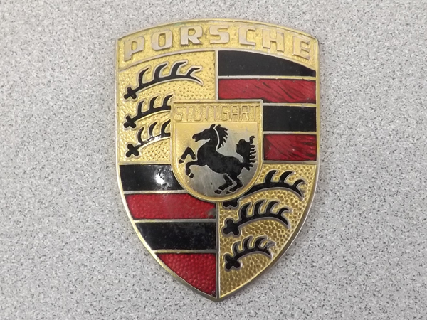 Vintage Porsche Car Emblem