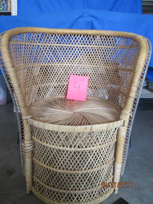 wicker chair...