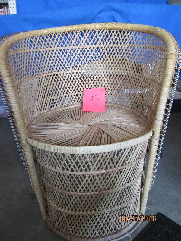 wicker chair...