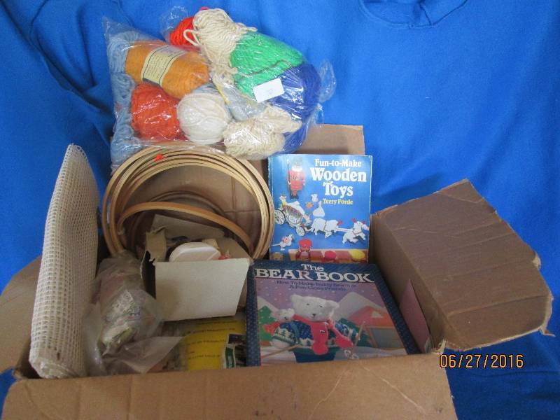 Craft supplies., books and Crosssti...