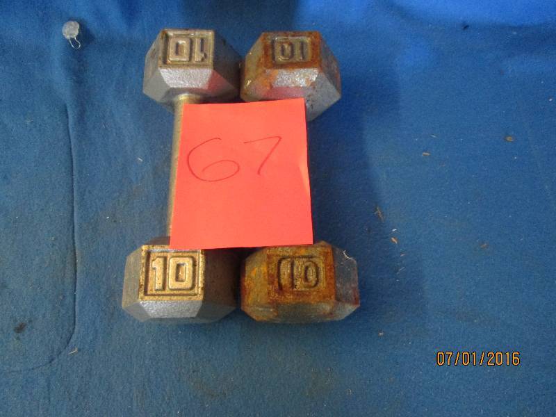 2 10lbs weights ...