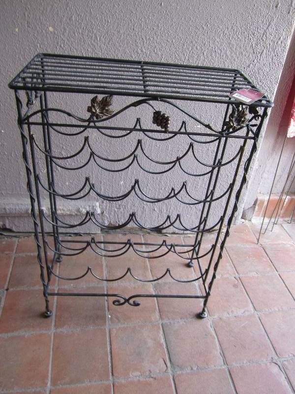 Metal wine rack...