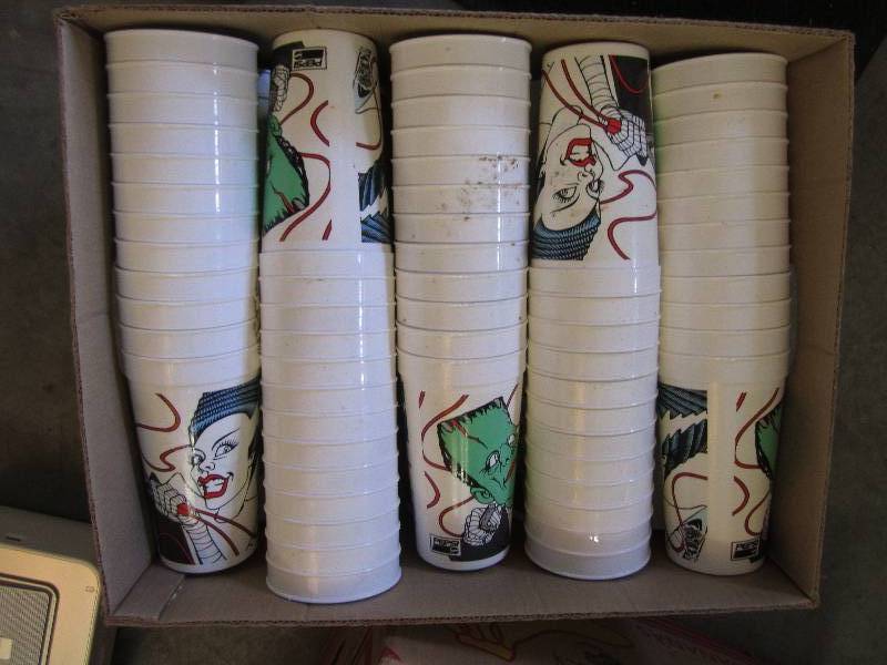Box full of monster plastic drinkin...