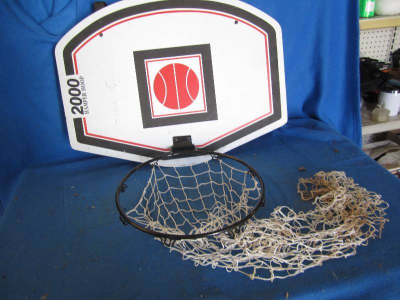 Over the door basket ball hoop...