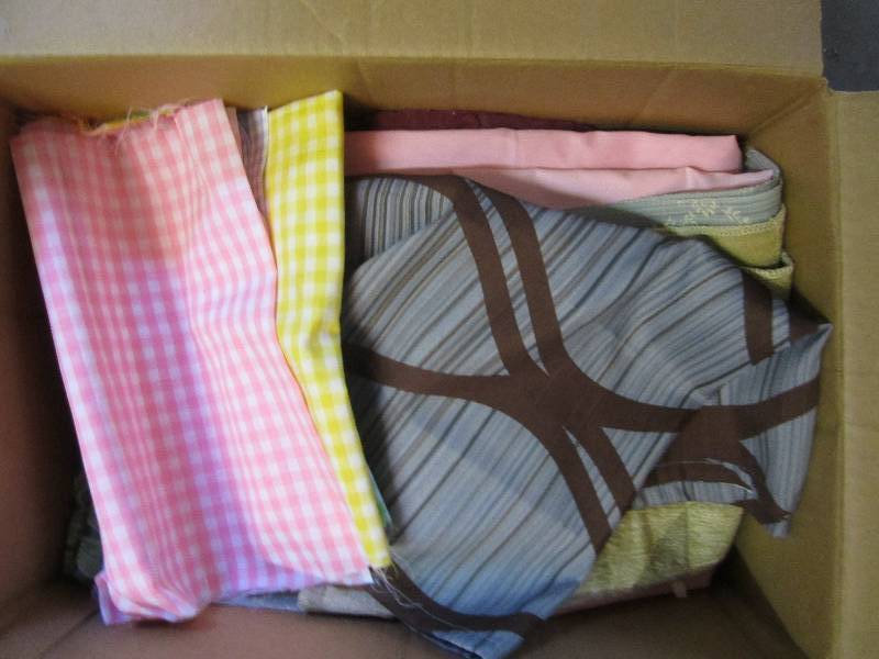 Box of material...