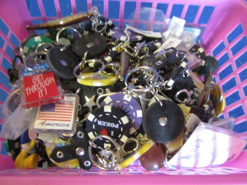 Lot of assorted new keychains, grea...