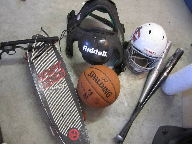 Lot of sports equipment...