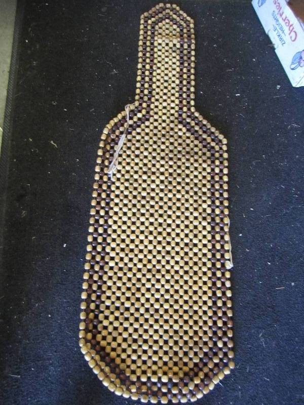 Wood beaded seat cover...