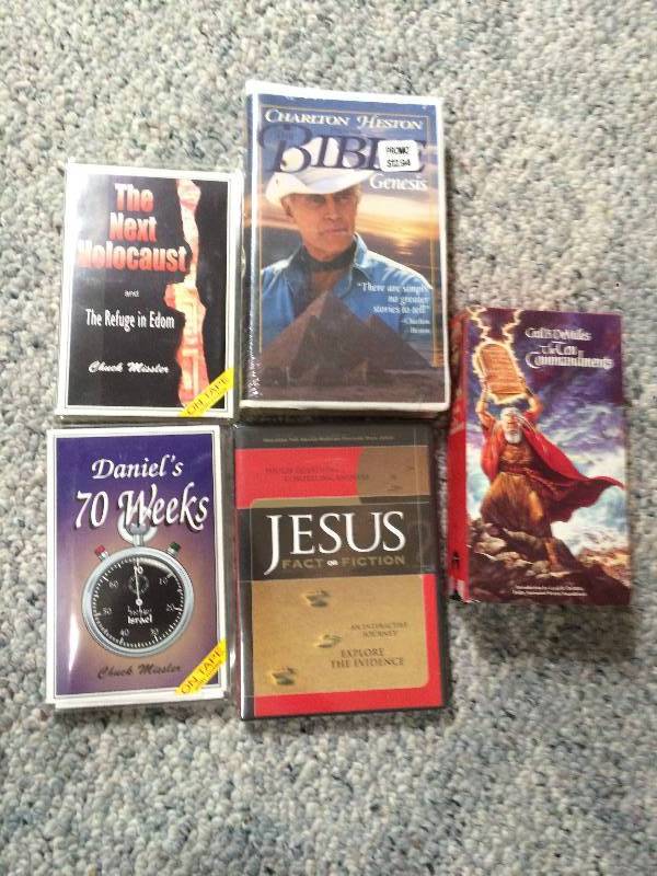lot 80 image: Religious Movies, Books