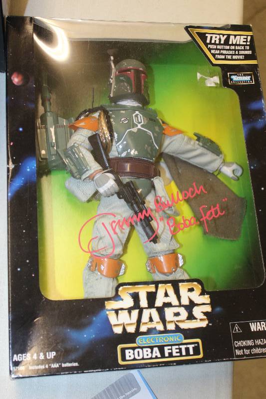 lot 3 image: The Kenner Collection Signed Jeremy Bulloch Star Wars Action Figure Electronic Boba Fett