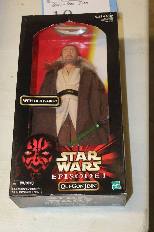 lot 10 image: Hasbro Star Wars Episode 1 Action Figure Qui-Gon Jinn