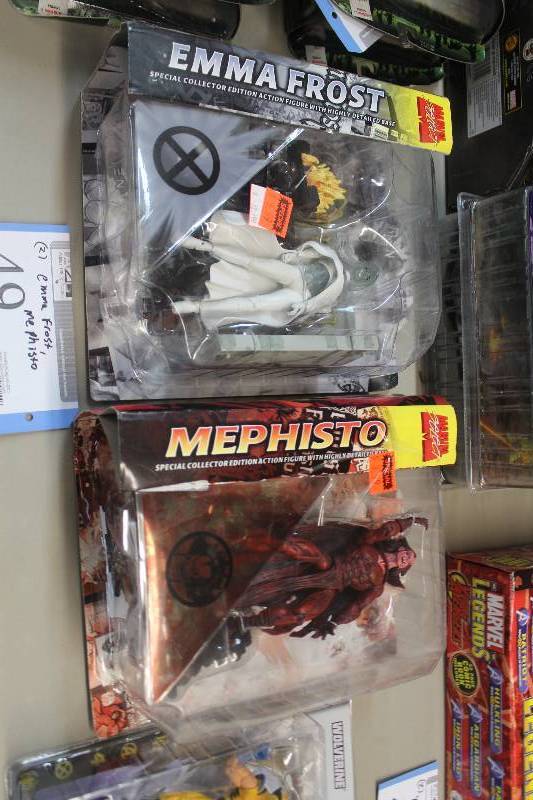 lot 49 image: Lot of (2) Marvel Select Action Figures Including 1) Emma Frost AND 1) Mephisto