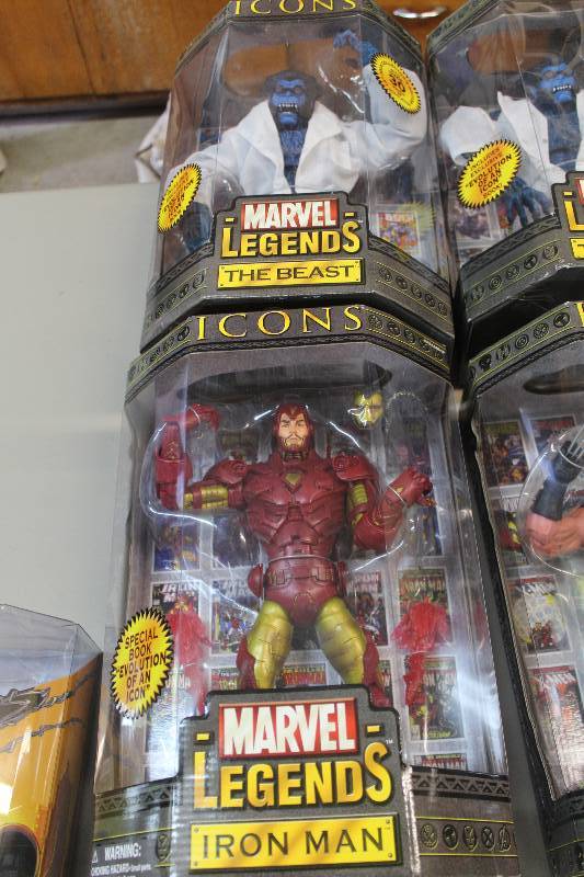 lot 55 image: Lot of (2) Marvel Legends Action Figures Including 1) Iron Man AND 1) The Beast