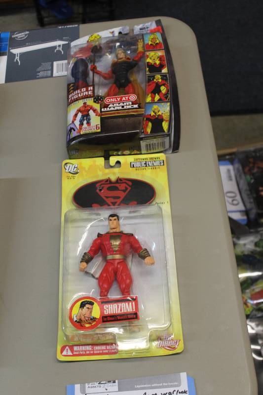 lot 78 image: Lot of (2) Action Figures Including 1) DC Direct Public Enemies Shazam AND 1) Marvel Legends Adam Warlock