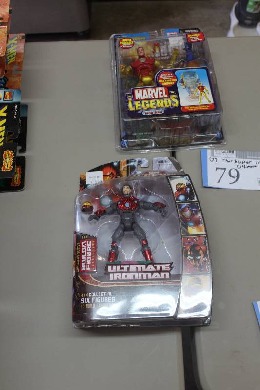 lot 79 image: Lot of (2) Marvel Legends Action Figures Including 1) Thorbuster Iron Man AND 1) Ultimate Iron Man