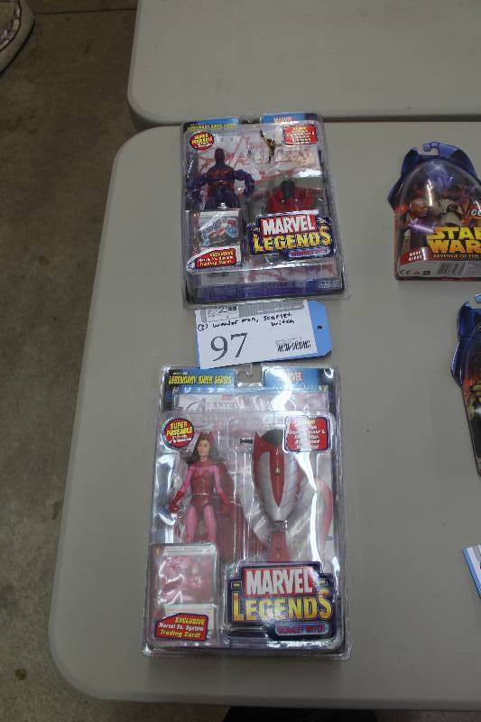 lot 97 image: Lot of (2) Marvel Legends Legendary Rider Series Action Figures Including 1) Wonder Woman AND 1) Scarlet Witch