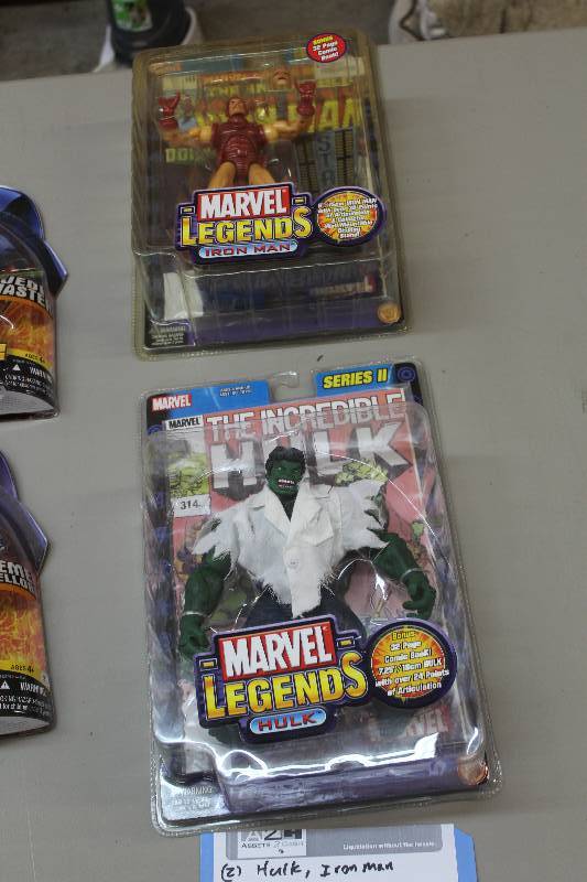 lot 98 image: Lot of (2) Marvel Legends Action Figures Including 1) Series II Hulk AND 1) Series I Buster Iron Man