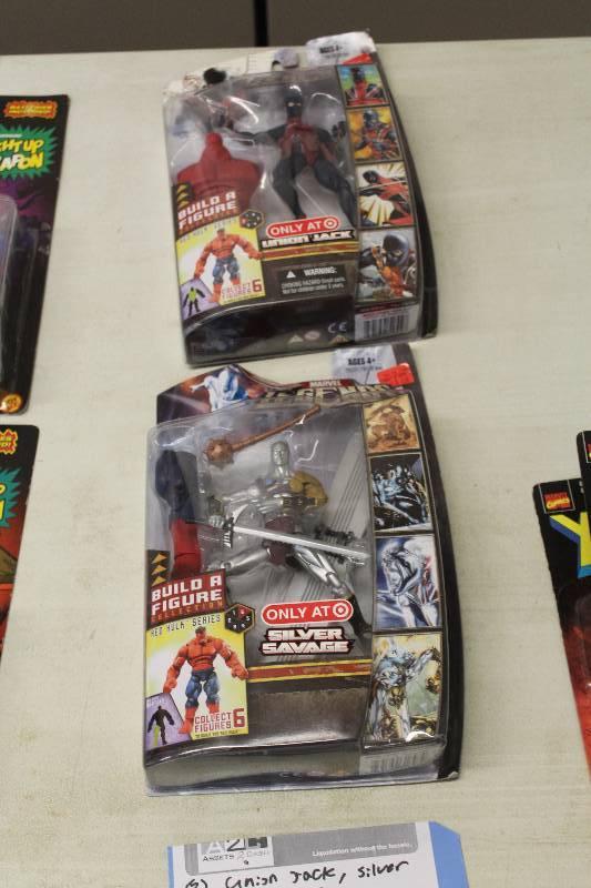 lot 86 image: Lot of (2) Marvel Legends Build A Figure Collection Action Figures Including 1) Silver Savage AND 1) Union Jack