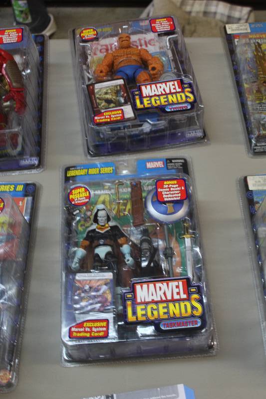 lot 94 image: Lot of (2) Marvel Legends Legendary Rider Series Action Figures Including 1) Taskmaster AND 1) 1st Appearance Thing