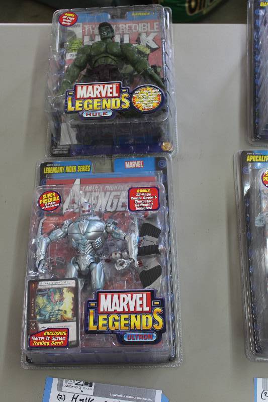 lot 88 image: Lot of (2) Marvel Legends Legendary Rider Series Action Figures Including 1) Hulk AND 1) Ultron