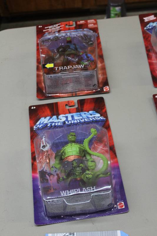 lot 111 image: Lot of (3) Mattel Masters Of The Universe Action Figures Including 2) Whiplash AND 1) Trap Jaw